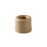 Soft Wall And Floor Door Stopper, Brown,Hybrid Fixation,Ø3X2.5Cm, 1Pc